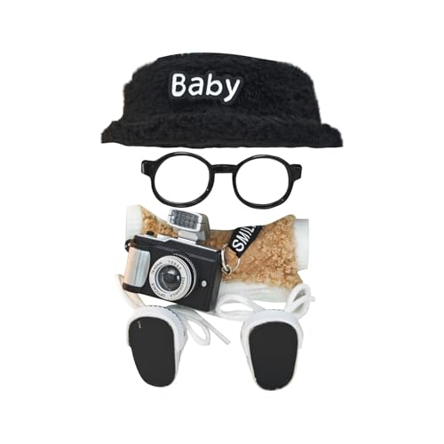 Niedliche Mini Plüsch Puppen Kleidung, nur Bekleidungs (Keine Puppe), Labubu Puppenkleidung, Niedliches Mini Kuscheltier Outfit, DIY Kinder Geschenke Bekleidungszubehör Labubu-Kostüme Puppenzubehör von Topassion