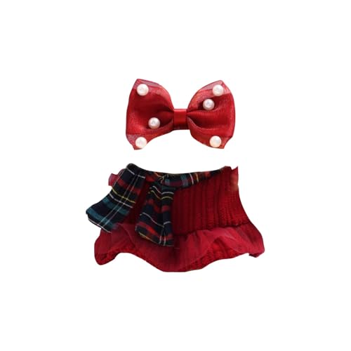 Niedliche Mini Plüsch Puppen Kleidung, nur Bekleidungs (Keine Puppe), Labubu Puppenkleidung, Niedliches Mini Kuscheltier Outfit, DIY Kinder Geschenke Bekleidungszubehör Labubu-Kostüme Puppenzubehör von Topassion