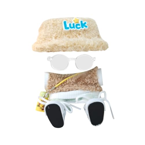 Niedliche Mini Plüsch Puppen Kleidung, nur Bekleidungs (Keine Puppe), Labubu Puppenkleidung, Niedliches Mini Kuscheltier Outfit, DIY Kinder Geschenke Bekleidungszubehör Labubu-Kostüme Puppenzubehör von Topassion