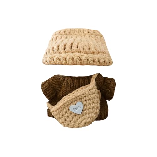 Niedliche Mini Plüsch Puppen Kleidung, nur Bekleidungs (Keine Puppe), Labubu Puppenkleidung, Niedliches Mini Kuscheltier Outfit, DIY Kinder Geschenke Bekleidungszubehör Labubu-Kostüme Puppenzubehör von Topassion