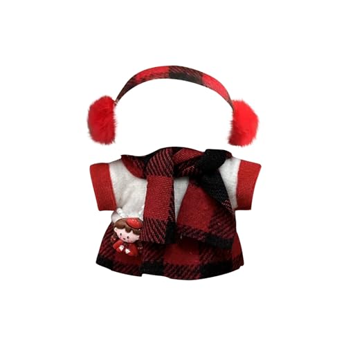 Niedliche Mini Plüsch Puppen Kleidung, nur Bekleidungs (Keine Puppe), Labubu Puppenkleidung, Niedliches Mini Kuscheltier Outfit, DIY Kinder Geschenke Bekleidungszubehör Labubu-Kostüme Puppenzubehör von Topassion
