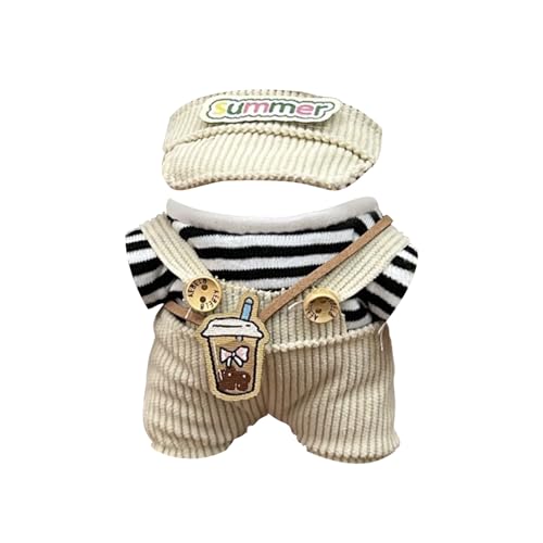 Niedliche Mini Plüsch Puppen Kleidung, nur Bekleidungs (Keine Puppe), Labubu Puppenkleidung, Niedliches Mini Kuscheltier Outfit, DIY Kinder Geschenke Bekleidungszubehör Labubu-Kostüme Puppenzubehör von Topassion