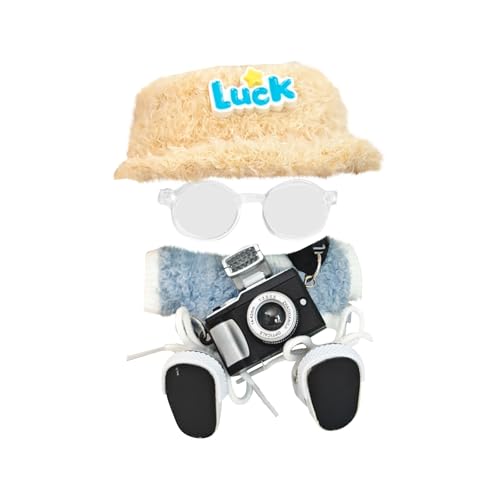 Niedliche Mini Plüsch Puppen Kleidung, nur Bekleidungs (Keine Puppe), Labubu Puppenkleidung, Niedliches Mini Kuscheltier Outfit, DIY Kinder Geschenke Bekleidungszubehör Labubu-Kostüme Puppenzubehör von Topassion