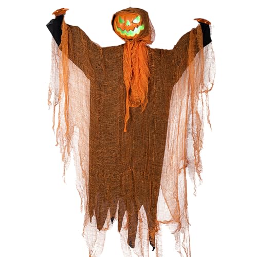 Pumpkin Scarecrow Halloween Decorations, 2025 New Halloween Deko Outdoor, Partyzubehör für Hof Rasen, Garten und Outdoor Dekorationen Pumpkin Scarecrow Halloween Decorations, 2025 New Halloween Deko Outdoor, Partyzubehör für Hof Rasen, Garten und Outdoor Dekorationen von Topbashgo