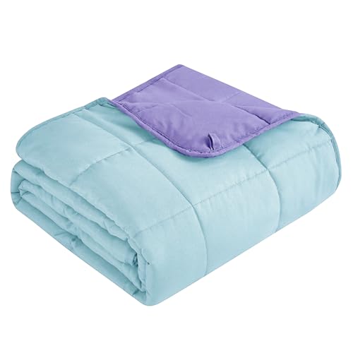Topcee Gewichtete Decke für Erwachsene (9 kg, 152,4 x 203,2 cm, Queen-Size), kühlende, schwere Decke zum Schlafen, atmungsaktive Decke mit hochwertigen Glasperlen, für alle Jahreszeiten von Topcee