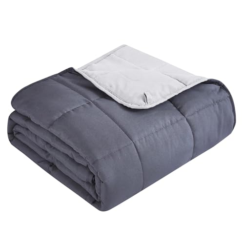 Topcee Gewichtete Decke für Erwachsene (9 kg, 152,4 x 203,2 cm, Queen-Size), kühlende, schwere Decke zum Schlafen, atmungsaktive Decke mit hochwertigen Glasperlen, für alle Jahreszeiten von Topcee