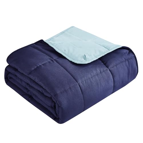 Topcee Gewichtete Decke für Erwachsene (9 kg, 203,2 x 221 cm, King-Size), kühlende, schwere Decke zum Schlafen, atmungsaktive Decke mit hochwertigen Glasperlen, für alle Jahreszeiten von Topcee