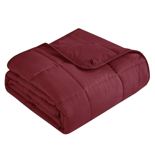 Topcee Gewichtete Decke für Erwachsene (9 kg, 203,2 x 221 cm, King-Size), kühlende, schwere Decke zum Schlafen, atmungsaktive Decke mit hochwertigen Glasperlen, für alle Jahreszeiten von Topcee