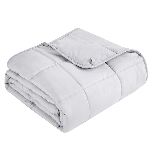 Topcee Gewichtsdecke für Erwachsene (9 kg, 152,4 x 203,2 cm, Queen-Size-Größe), kühlende, schwere Decke zum Schlafen, atmungsaktive Decke mit hochwertigen Glasperlen, für alle Jahreszeiten von Topcee