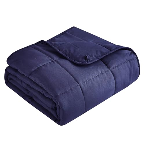 Topcee Gewichtsdecke für Erwachsene (9 kg, 203,2 x 221 cm, King-Size), kühlende, schwere Decke zum Schlafen, atmungsaktive Decke mit hochwertigen Glasperlen, für alle Jahreszeiten, maschinenwaschbar von Topcee