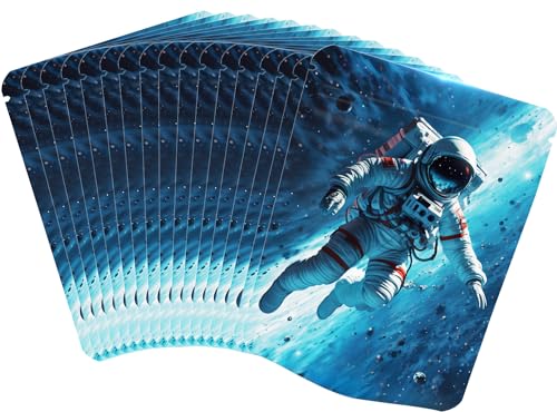 Topeedy Mylar-Beutel, 9 x 12 cm, blau, Astronaut, Stand-up-Druckverschlussbeutel für Lebensmittel, Schmuck, Süßigkeiten, wiederverschließbare Aluminiumfolie, wasserdichte Verpackungsbeutel, Astronaut, Topeedy Mylar-Beutel, 9 x 12 cm, blau, Astronaut, Stand-up-Druckverschlussbeutel für Lebensmittel, Schmuck, Süßigkeiten, wiederverschließbare Aluminiumfolie, wasserdichte Verpackungsbeutel, Astronaut, von Topeedy