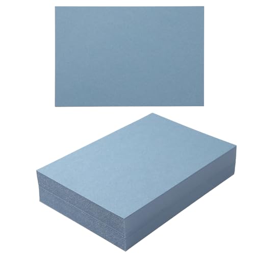 50 Blatt Blanko-Kartonpapier, 250 g/m², dicke, schwere Karten für DIY-Kunstprojekte, Kartenherstellung, Postkarten, Grußkarten, Geburtstagsparty, Hochzeitseinladungen, (Dusty-Blue, 7,6 x 12,7 cm) von Topeen