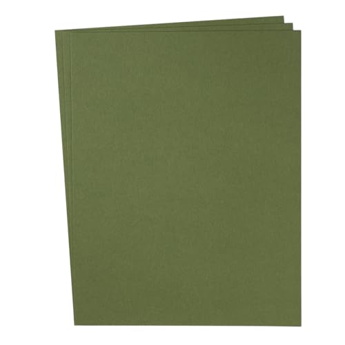 Kartonpapier, 21,6 x 27,9 cm, für Bastelarbeiten und Einladungen, Olivgrün, 30 Blatt Kartonpapier, 21,6 x 27,9 cm, für Bastelarbeiten und Einladungen, Olivgrün, 30 Blatt von Topeen