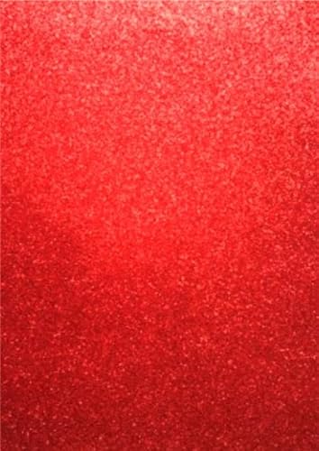 1 Bogen Glitzer-Moosgummi Farbe (rot) von Tophobby