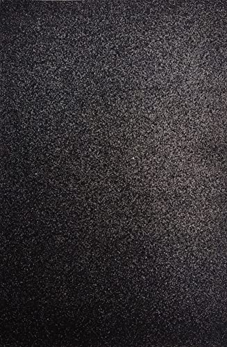 1 Bogen Glitzer-Moosgummi Farbe (schwarz) von Tophobby