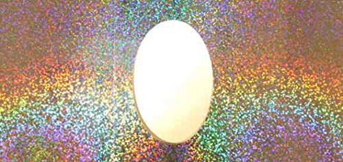 Tophobby 10 Passepartoutkarten Hologramm - Ovaler Ausschnitt - 3-Fach Versch. Farben (Silber) - Greetungskarte - Allgemein - Unisex-Erwachsene von Tophobby