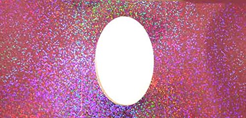 Tophobby 10 Passepartoutkarten Hologramm - ovaler Ausschnitt - 3-fach versch.Farben (lila) von Tophobby