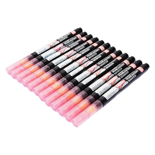Topiky 12pcs Metallic Marker Set, Acrylfarbenmarker für Schwarzpapier, Feine Punktstifte für -Album, Metallic Acrylmarker für Rockmalerei, Holz, Metall, Stoff, Kunststoff, Leinwand, von Topiky