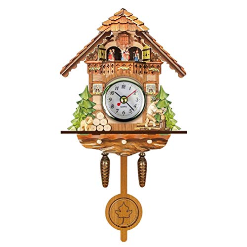 Topiky Vintage Wanduhr, Kuckucksuhr, Retro Holz Kuckuck Vogelhaus Wanduhr, Heimdekoration, Hängende Kuckucksuhr, Automatische Schaukel, Glocke, Pendel, Heimdekoration, Skandinavischer Topiky Vintage Wanduhr, Kuckucksuhr, Retro Holz Kuckuck Vogelhaus Wanduhr, Heimdekoration, Hängende Kuckucksuhr, Automatische Schaukel, Glocke, Pendel, Heimdekoration, Skandinavischer von Topiky