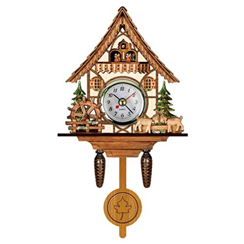 Topiky Vintage Wanduhr, Kuckucksuhr, Retro Holz Kuckuck Vogelhaus Wanduhr, Heimdekoration, Hängende Kuckucksuhr, Automatische Schaukel, Glocke, Pendel, Heimdekoration, Skandinavischer Topiky Vintage Wanduhr, Kuckucksuhr, Retro Holz Kuckuck Vogelhaus Wanduhr, Heimdekoration, Hängende Kuckucksuhr, Automatische Schaukel, Glocke, Pendel, Heimdekoration, Skandinavischer von Topiky