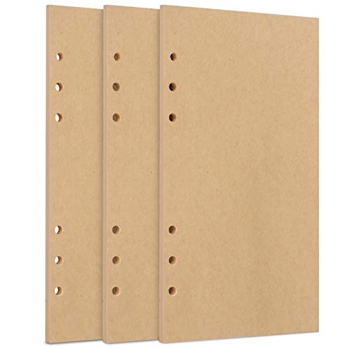Toplive A6 Nachfüllpapier, 3 Stück, 6 Löcher, lose Blätter, Kraftpapier, nachfüllbar, Ordnerfüllpapier, 135 Blatt, 270 Seiten für 6-Ring-Portfolio, A6 Ordner, Organizer, Planer, Tagebuch Toplive A6 Nachfüllpapier, 3 Stück, 6 Löcher, lose Blätter, Kraftpapier, nachfüllbar, Ordnerfüllpapier, 135 Blatt, 270 Seiten für 6-Ring-Portfolio, A6 Ordner, Organizer, Planer, Tagebuch von Toplive