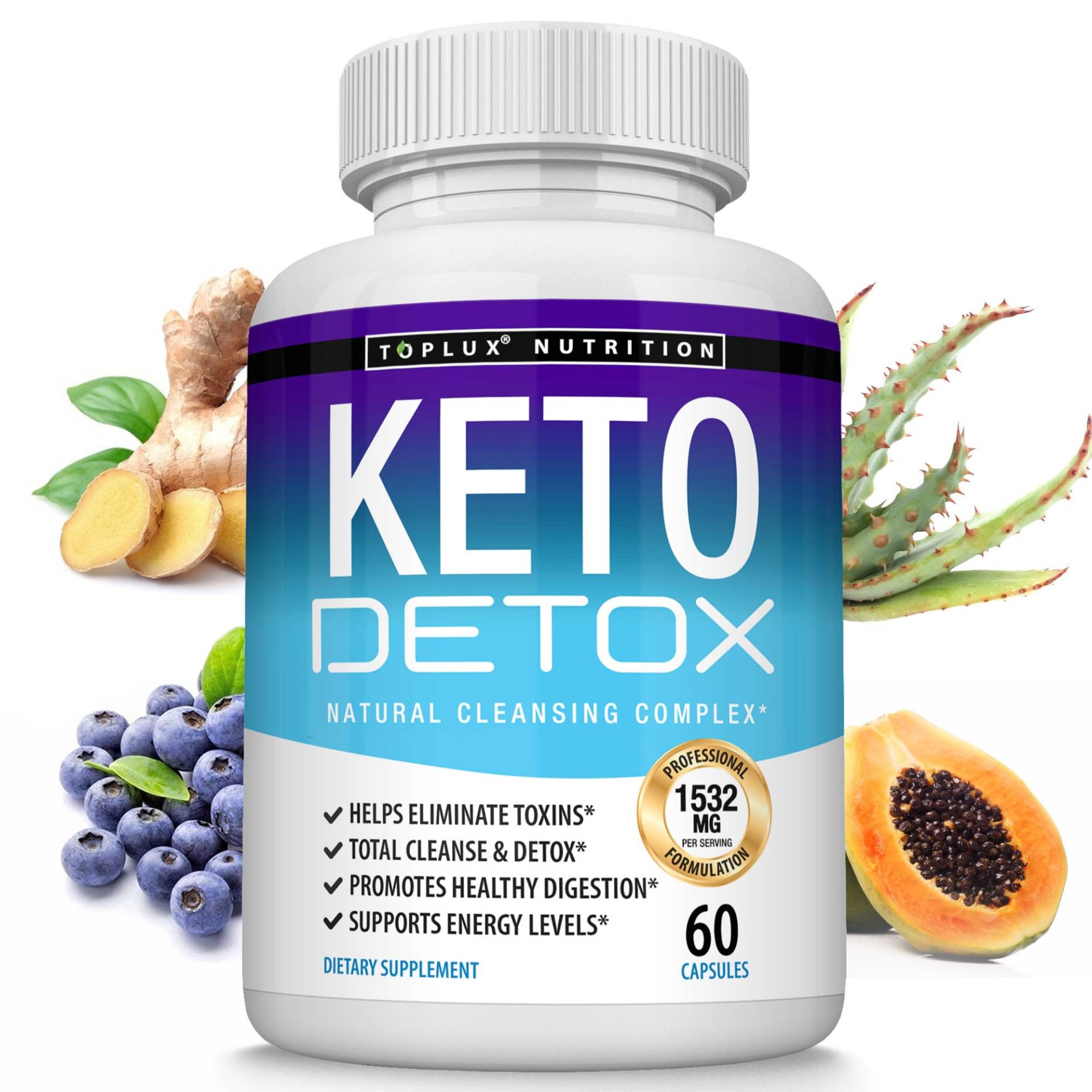 Keto Detox Cleanse Ergänzung Für Diät, Leber Unterstützung Und Körper Entgiftung von TopluxNutrition