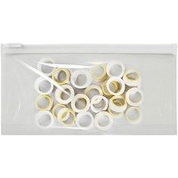 Topmatic® Gleitverschlussbeutel mit Bodenfalte transparent/weiß 70 my, 1 St. von Topmatic®