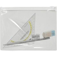 Topmatic® Gleitverschlussbeutel transparent/weiß 70 my, 1 St. von Topmatic®