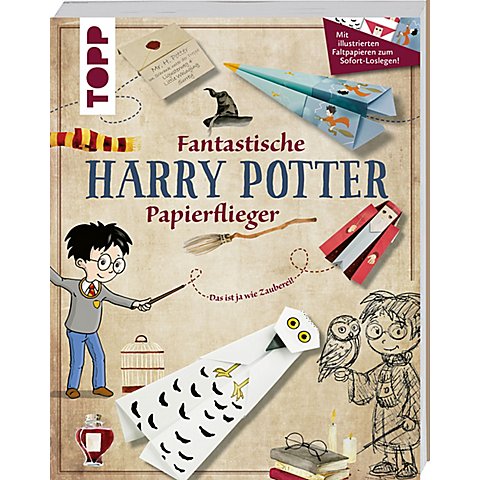 Bastelblock "Fantastische Harry-Potter-Papierflieger" von Topp