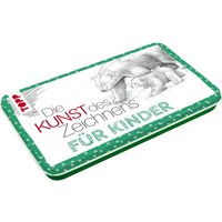 Die Kunst des Zeichnens Designdose mit Zeichenmaterial von Topp