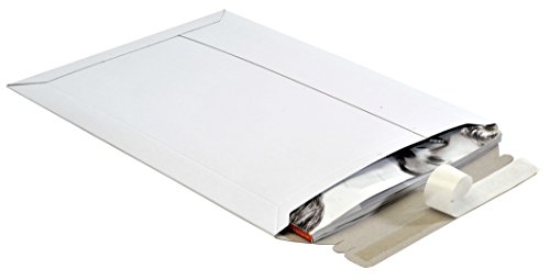 100 St DIN A4 Versandtaschen Toppac TP230 240x315 mm Briefumschlag aus weißer Vollpappe von Toppac