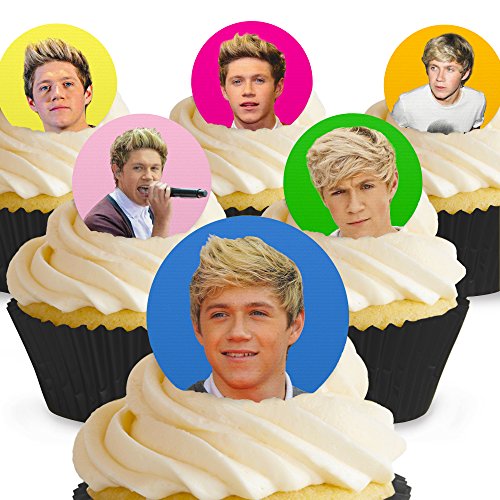 12 x Vorgeschnittene und Essbare Niall Horan One Direction Kuchen Topper (Tortenaufleger, Bedruckte Oblaten, Oblatenaufleger) von Toppershack