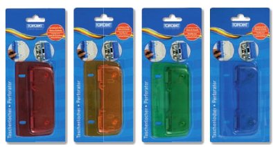 10 Taschenlocher Mini Locher mit Linealfunktion von Toppoint