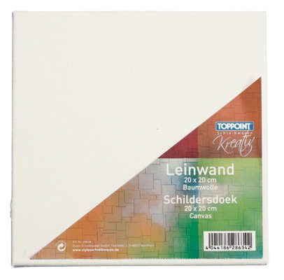 3 Leinwände Leinwand bespannte Keilrahmen 20x20cm von Toppoint