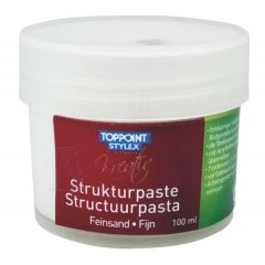 3x Strukturpaste je 100ml Feinsand für Acrylfarbe von Toppoint