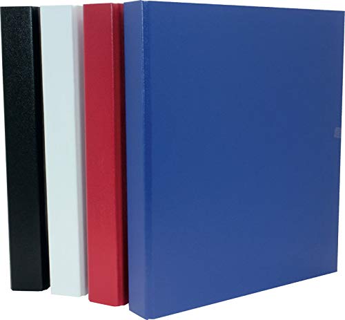 4 Ringbücher DIN A5 Ringbuch 2-Ring Ordner 1x rot blau schwarz weiß von Toppoint