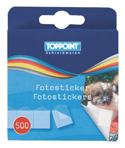 5000 (10x 500Stk) Fotosticker Fotokleber von Toppoint