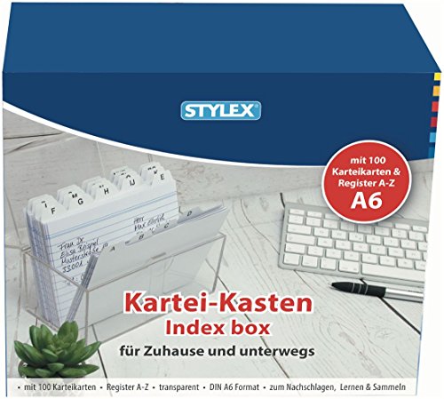 ToppointÆ Karteikasten Plastik -DIN A6, transparent von ToppointÆ