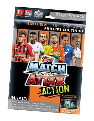 Topps BLA20-STPK1 European Soccer Club Match Attax Action, Sammelkarten Erweiterung, Saison 2019/2020, Starterpack mit Sammelmappe, Sammlermagazin, Spielfeld, 10, je 1 XL-und Limitierte Karte, bunt Topps BLA20-STPK1 European Soccer Club Match Attax Action, Sammelkarten Erweiterung, Saison 2019/2020, Starterpack mit Sammelmappe, Sammlermagazin, Spielfeld, 10, je 1 XL-und Limitierte Karte, bunt von Topps