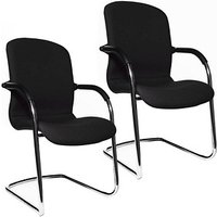 2 Topstar Besucherstühle Open Chair 110 OC690 T20 schwarz Stoff 2 Topstar Besucherstühle Open Chair 110 OC690 T20 schwarz Stoff von Topstar