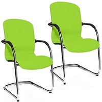 2 Topstar Besucherstühle Open Chair 110 OC690 T35 grün Stoff von Topstar