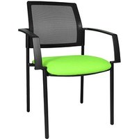 2 Topstar Besucherstühle BtoB 10 BB200A G050 grün, schwarz Stoff 2 Topstar Besucherstühle BtoB 10 BB200A G050 grün, schwarz Stoff von Topstar