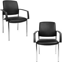 2 Topstar Besucherstühle BtoB 10 BB190A D10 schwarz Kunstleder 2 Topstar Besucherstühle BtoB 10 BB190A D10 schwarz Kunstleder von Topstar