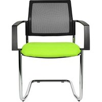 2 Topstar Besucherstühle BtoB 20 BB490A G050 grün, schwarz Stoff von Topstar