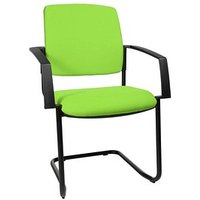 2 Topstar Besucherstühle BtoB 20 BB300A G05 grün Stoff von Topstar