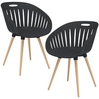 Topstar Schalenstühle T2023 FZ20EIA-2 anthrazit Kunststoff, 2 St. von Topstar