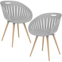 2 Topstar Schalenstühle T2023 FZ20EIG-2 hellgrau Kunststoff 2 Topstar Schalenstühle T2023 FZ20EIG-2 hellgrau Kunststoff von Topstar