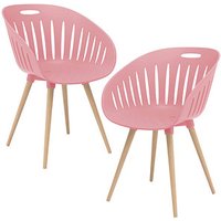 2 Topstar Schalenstühle T2023 FZ20EIR-2 rose Kunststoff 2 Topstar Schalenstühle T2023 FZ20EIR-2 rose Kunststoff von Topstar