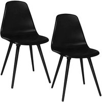 2 Topstar Schalenstühle T2020 FZ10SS-2 schwarz Kunststoff von Topstar