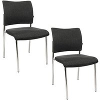 2 Topstar Besucherstühle Visit 10 NV190 G22 anthrazit Stoff 2 Topstar Besucherstühle Visit 10 NV190 G22 anthrazit Stoff von Topstar